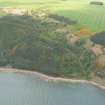 Aerial view of Eathie Burn, Black Isle, looking WNW.