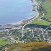 Aerial view of Helmsdale Town & Harbour, East Sutherland, looking SW.