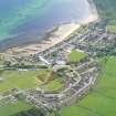 Aerial view of Golspie town, East Sutherland, looking S.