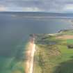 Aerial view of Embo and Dornoch Firth, East Sutherland, looking S.
