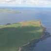 Aerial view of Burray Ness, Orkney, looking NNE.