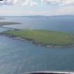 Aerial view of Lamb Holm, Scapa, Orkney, looking SW.