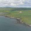 Aerial view of Holm Battery and Camp, Orkney, looking NW.