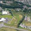 Aerial view of Gaelic School and Indoor Bowling Centre, Inverness, oblique view, looking NW.
