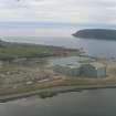 General aerial view of Nigg Fabrication Yard, Cromarty Firth, looking E.