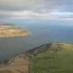 Aerial view NE over S Sutor to N Sutor, Cromarty.