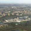 Oblique aerial view of Ninewells Hospital and Medical School, looking NE.