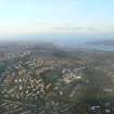 Oblique aerial view of Ninewells Hospital with Dundee and the Firth of Tay beyond, looking E.