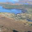 Aerial view of Poolewe (Wester Ross) and Loch Ewe, looking NNE.