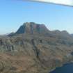 Aerial view of Slioch and the southern end of Loch Maree, looking E.
