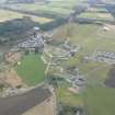 General oblique aerial view of Croy village, E of Inverness, looking S.
