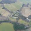 Oblique aerial view of Aberlour campsite, Moray, looking SSW.