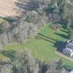 An almost vertical aerial view of Cromarty House, Cromarty, Black Isle, looking N.