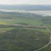 Slightly closer oblique aerial view onto the A9 with Tain and the Dornoch Firth in the distance, looking NW.