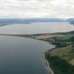 Oblique aerial view of Chanonry Point on the Moray Firth, looking SW.