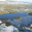 Aerial view of Loch Ussie and Heights of Keppoch, near Strathpeffer, Easter Ross, looking N.