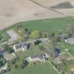 Oblique aerial view of Killearnan Parish Church and manse, Black Isle, Ross-shire, looking NNE.