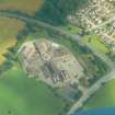 Aerial view of Culloden Academy, outskirts of Inverness, looking N.