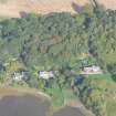 Aerial view of Milton of Redcastle and Redcastle Quarry, Beauly Firth, looking N.