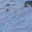 Aerial view of Strath Sgitheach hut circle settlement, near Dingwall, Easter Ross, looking NW.