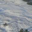 Aerial view of Strath Sgitheach hut circle settlement, near Dingwall, Easter Ross, looking NNW.