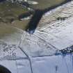 Aerial view of Druim Mor, Swordale, near Evanton, Easter Ross, circular enclosure, looking SW.