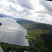 Aerial view of Caledonian Canal, N end of Loch Ness, looking SW.