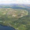 Aerial view of Inverfarigaig, Loch Ness, looking E.