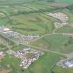 Aerial view of roundabout at Slackbuie Avenue, Inverness with Fairways and the Loch Ness Golf Course, looking SE.