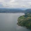 Aerial view of the Moray Firth, Kessock Bridge and Loch Ness, looking S.
