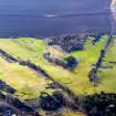 Aerial view of henge-like feature on Muir of Ord Golf Course, Easter Ross, looking  S.