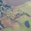 Aerial view of Mulchaich Chambered Cairn and settlement , Black Isle, looking W.