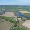 Aerial view of the River Beauly and Wester Lovat Farm, Beauly, looking NW.