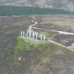 Aerial view of Fyrish Monument near Alness, looking NW.