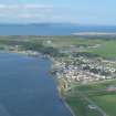 Aerial view of Ardersier and Moray Firth, E of Inverness, looking NE.