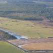 Aerial view of Whitebog Wood mediaeval field system, Rosemarkie, Black Isle, looking NW.