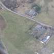 Aerial view of Brin Herb Nursery and Pictish Barrows, Strathnairn, looking NE.