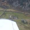 Aerial view of Brin Herb Nursery and Pictish Barrows, Strathnairn, looking W.