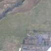 Aerial view of Brin Herb Nursery and Pictish Barrows, Strathnairn, looking NNE.