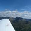 Aerial view of Ben Nevis and Carn Mor Dearg, looking SW