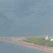 Aerial view of Chanonry lighthouse, Fortrose, Black Isle, looking S.