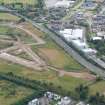 Aerial view of Beechwood Farm development for new University Campus, Inverness, looking S.