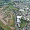 Aerial view of Beechwood Farm development for new University Campus, Inverness, looking SE.