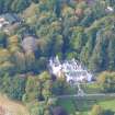 Near aerial view of Achnagairn House, Kirkhill, Inverness, looking NW.