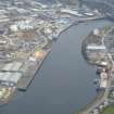 Aerial view of River Ness and Longman industrial estate looking S.