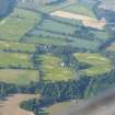 Aerial view of Phoineas House with cropmark fields, near Kiltarlity, W of Inverness, looking N.