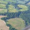 Aerial view of Phoineas House with cropmark fields, near Kiltarlity, W of Inverness, looking N.