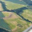 Aerial view of Tarradale barrow field and surrounding fields with cropmarks, Muir of Ord, Black Isle, looking NNE.