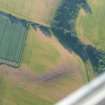 Aerial view of Tarradale Enclosure/ Fort cropmark, Muir of Ord, Black Isle, looking NW.