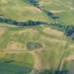 Aerial view of Tarradale Fort/ Enclosure and Barrow cemetery cropmarks, Muir of Ord, Black Isle, looking NE.
